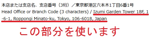 住信SBIネット銀行の住所